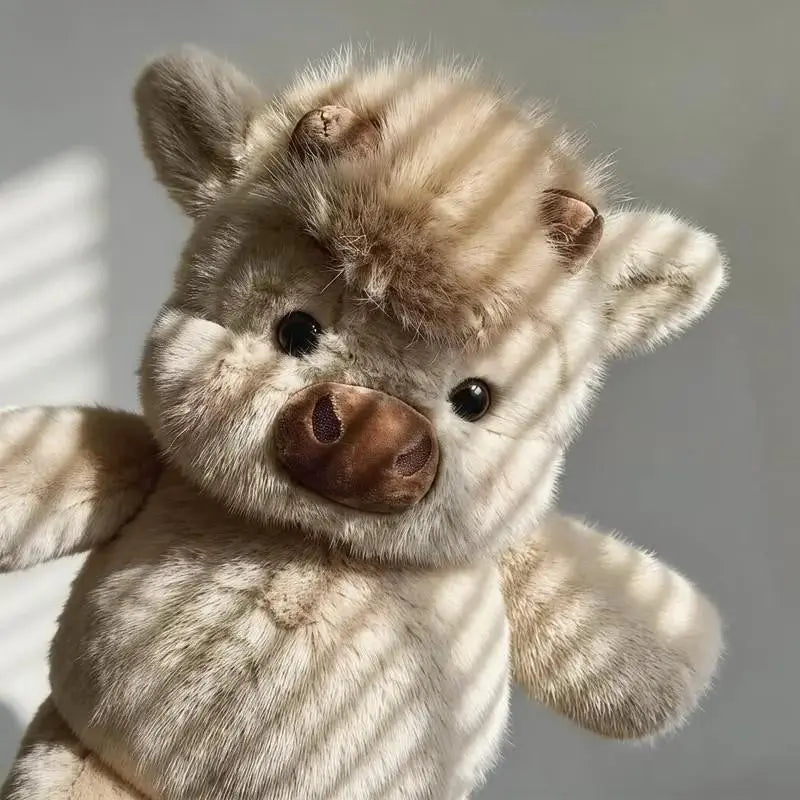 Running Scottish Highland Cow Stuffed Animal