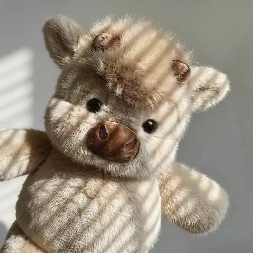Running Scottish Highland Cow Stuffed Animal