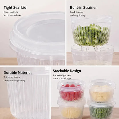 4Pcs Kitchen Storage Containers