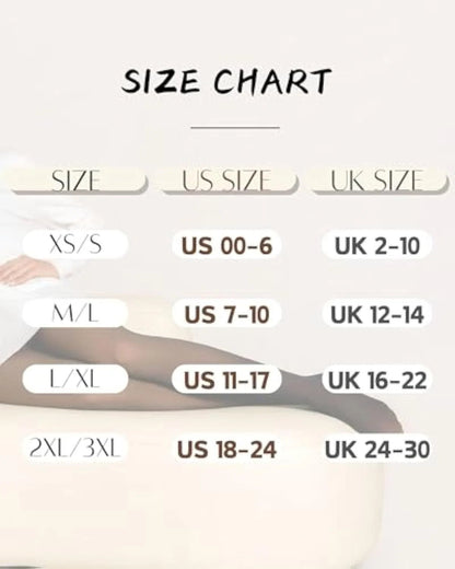 🧦 Fleece Lined Fake Translucent Tights | High Waist Butt Lifting Thermal Pantyhose for Women