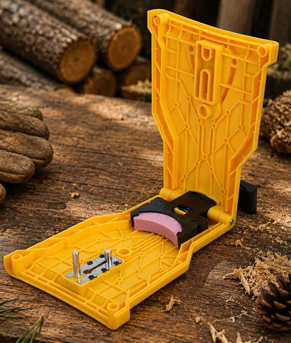 🪵Portable Chainsaw Sharpener with Extra Whetstone, Fast On-Saw Grinding Tool 🪓