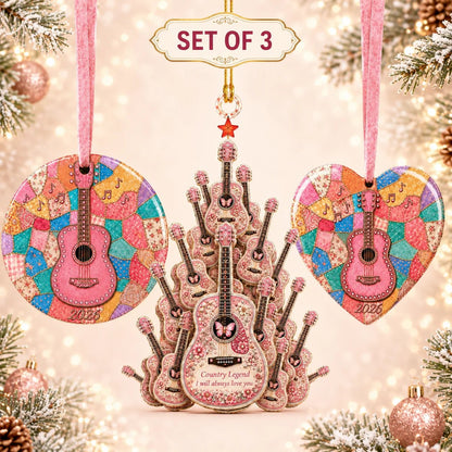 🎄 🎸 Queen of Country 1946-2026 “Timeless Spirit” Hanging Ornament