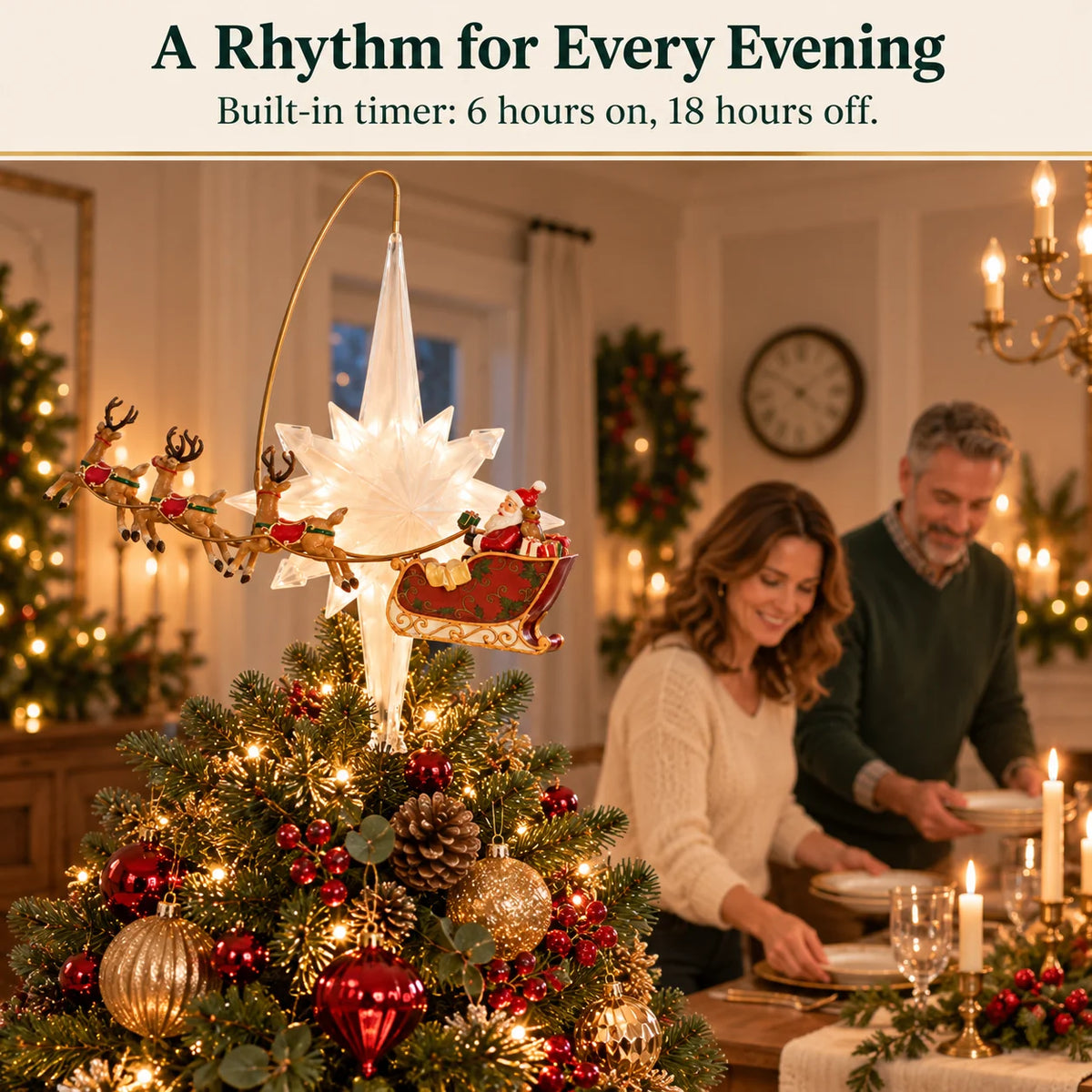 Christmas Topper Six Hours On Eighteen Hours Off Timer