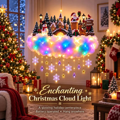 Magical Christmas Glow Cloud Wall Hanging