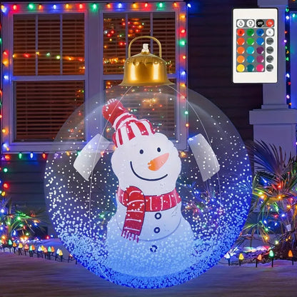 🎄✨ Glowing Christmas Ball LED Outdoor Decor – Festive Light-Up Ornaments in 4 Holiday Designs
