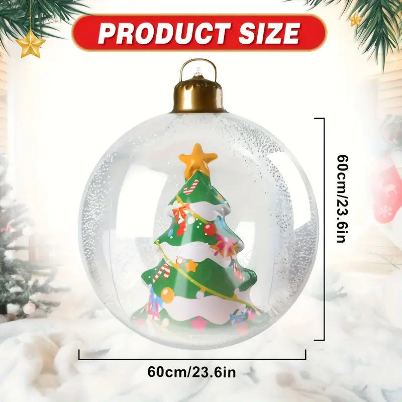 🎄✨ Glowing Christmas Ball LED Outdoor Decor – Festive Light-Up Ornaments in 4 Holiday Designs