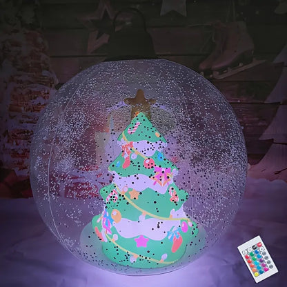 Glowing Christmas Ball, Outdoor Decoration With LED Lights