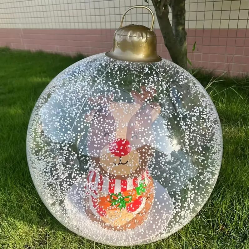 🎄✨ Glowing Christmas Ball LED Outdoor Decor – Festive Light-Up Ornaments in 4 Holiday Designs