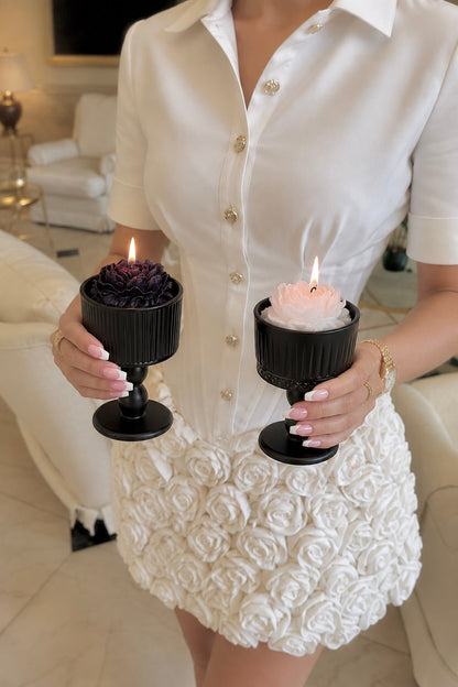 Fleur de Paris Set of 2 Candles made with all-natural premium wax only