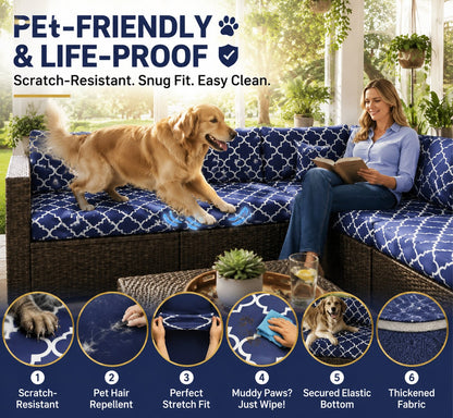 🛋️ Outdoor Patio Sofa Cushion Covers 🔥Free Shipping Worldwide
