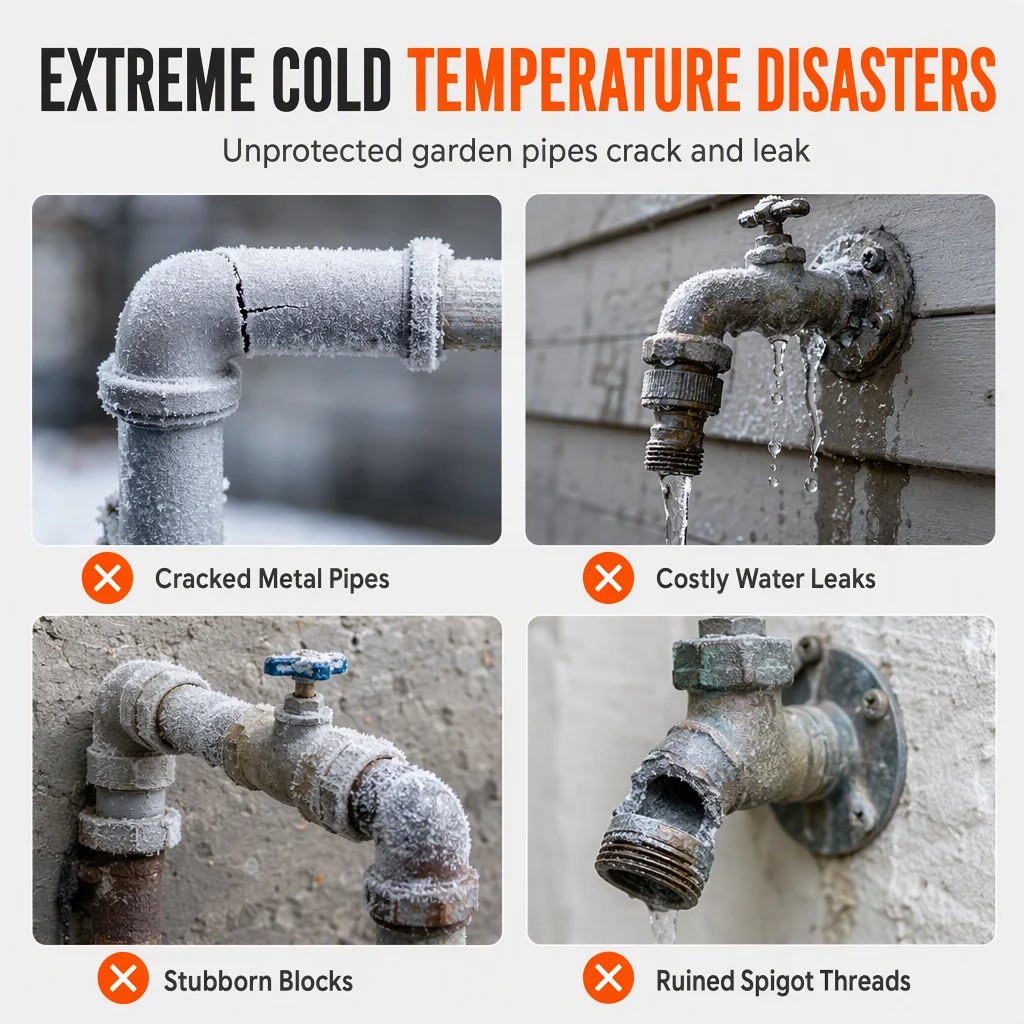 2pcs Outdoor Faucet Cover for Winter Freeze Protection