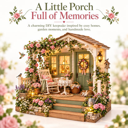 🌸 Build Your Own Cozy Cottage Porch Garden 🪑