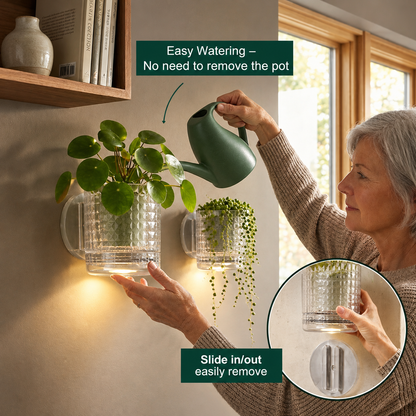 Lightweight Wall Mounted Planter for Indoor & Outdoor Plants