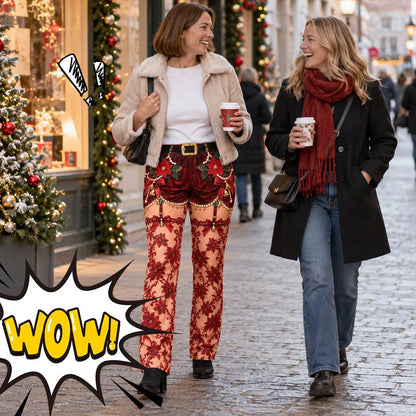 🎄 Funny Christmas Illusion Pants – Hilarious Holiday Party Outfit 😂