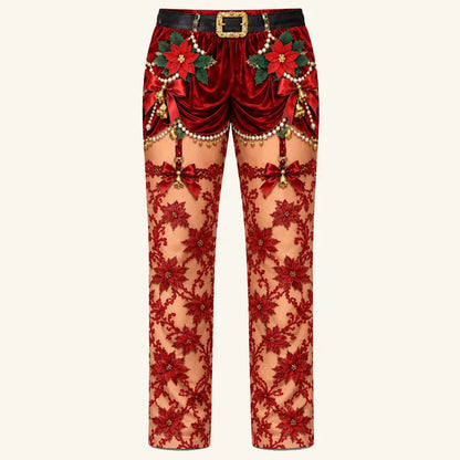 🎄 Funny Christmas Illusion Pants – Hilarious Holiday Party Outfit 😂