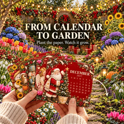 🎄🗓️ Christmas Limited-Edition-49% OFF — 🪴✨ 2027 Eco-Friendly Plantable 'Eternal' Seed Calendar