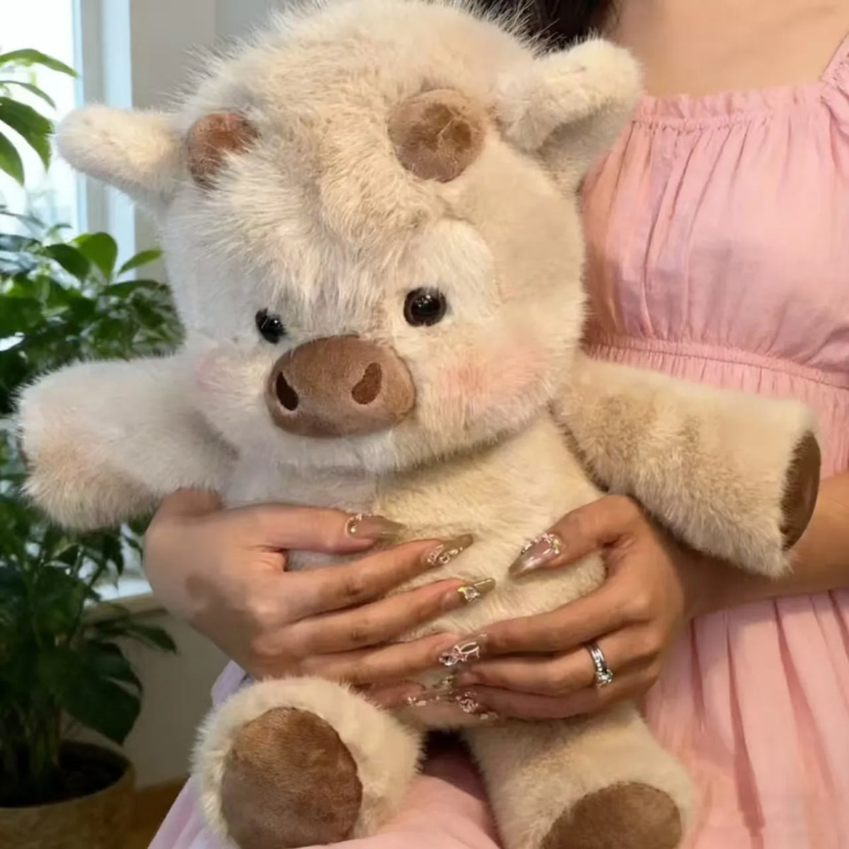 Running Scottish Highland Cow Stuffed Animal
