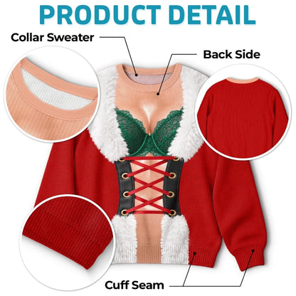 Funny Sexy Santa Ugly Christmas Sweatshirt
