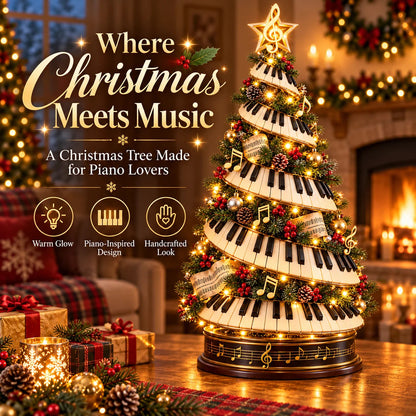 🎹 The Pianist’s Lighted Christmas Tree