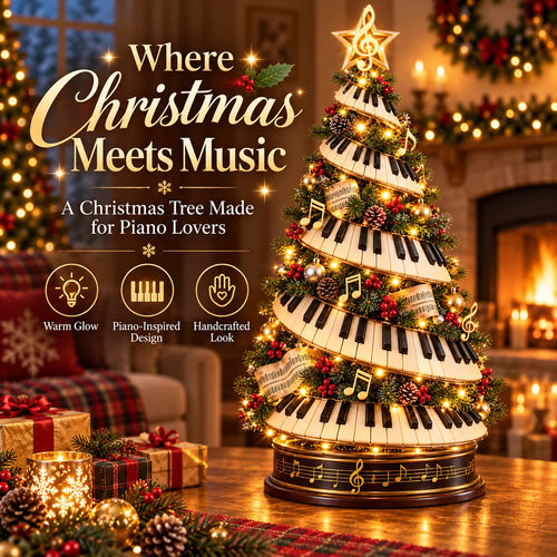 🎹 The Pianist’s Lighted Christmas Tree