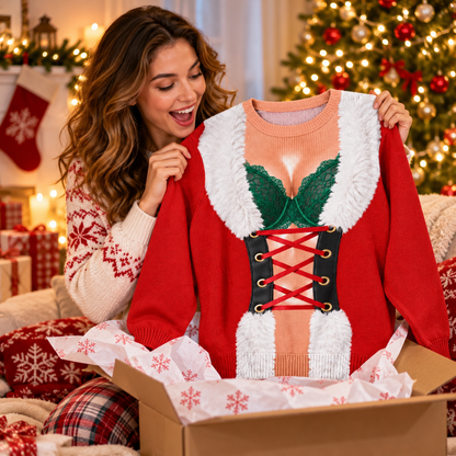 Funny Sexy Santa Ugly Christmas Sweatshirt