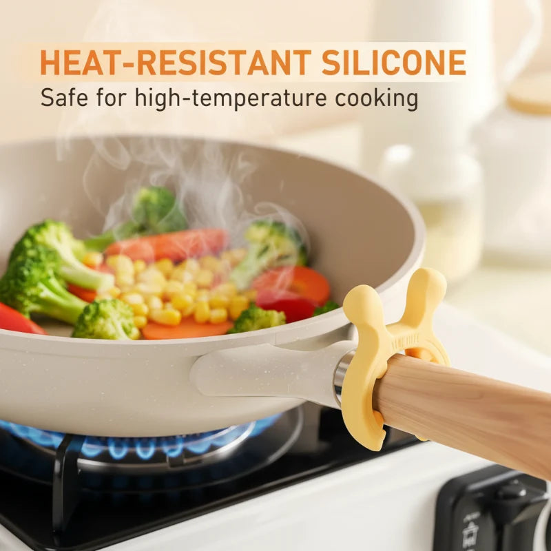 Multifunction Silicone Pot Handle Spatula Rack