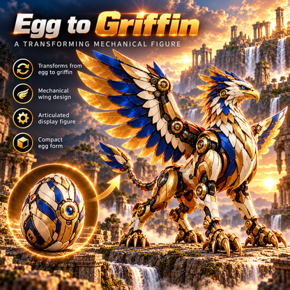 🦅 2-in-1 Transforming Mechanical Griffin Egg – Winged Fantasy Figure🎁