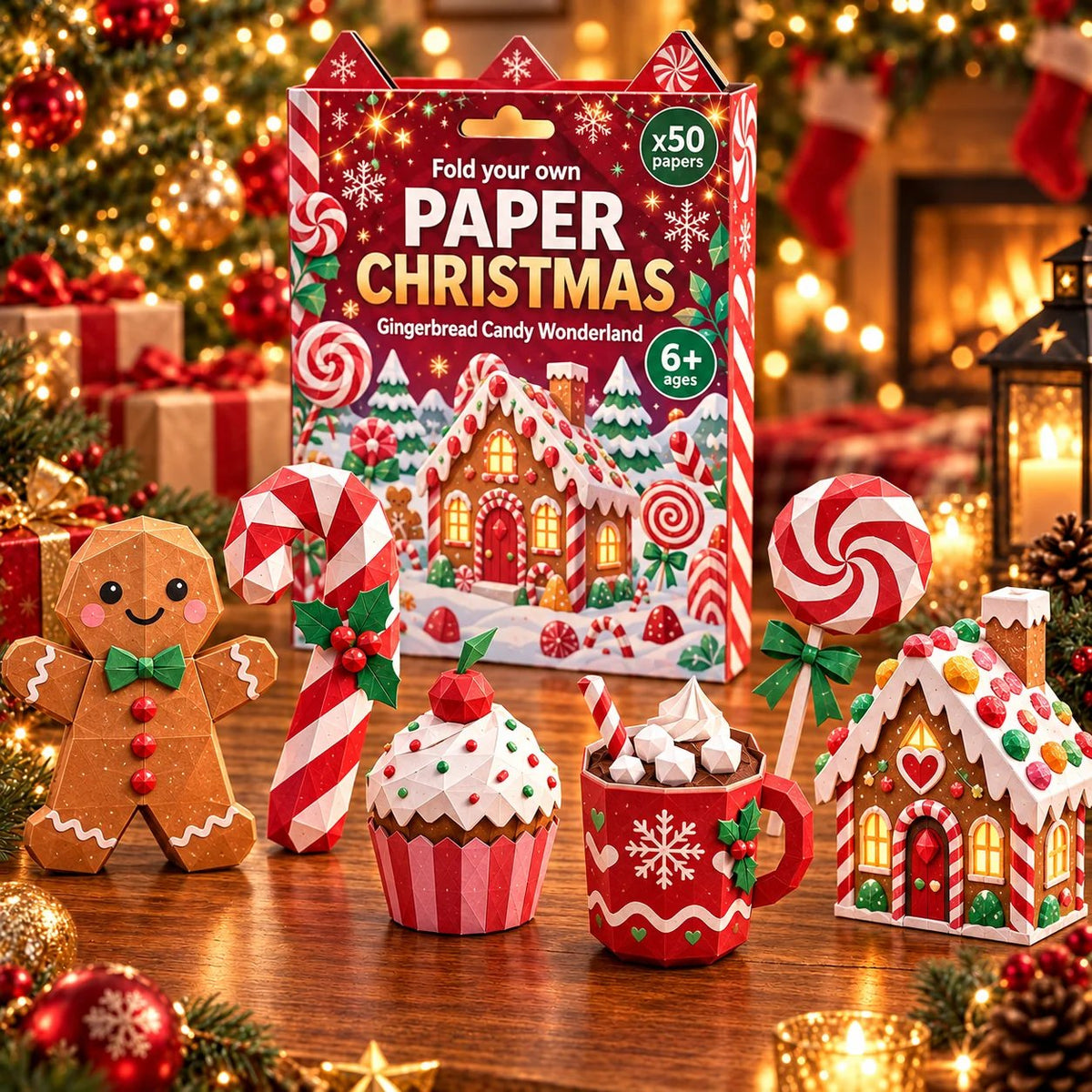 🧘 Relaxing & Beginner-Friendly- 3D DIY Paper Christmas (💕 Step-by-Step Guide Included)