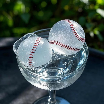 Baseball Sphere Ice Cube Mold