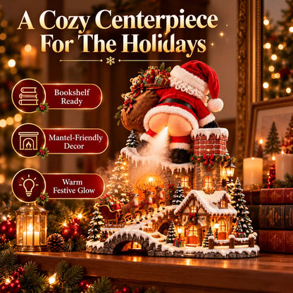 🎅 Santa’s Naughty Little Village — Light-Up Mist Diffuser