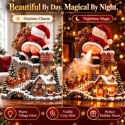 🎅 Santa’s Naughty Little Village — Light-Up Mist Diffuser