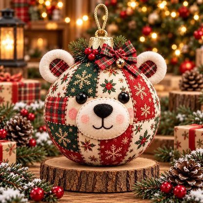 🎄 Easy DIY Patchwork Christmas Ornaments – 8 Adorable Holiday Characters ✨