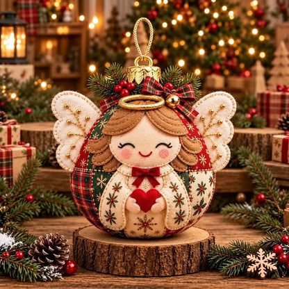 🎄 Easy DIY Patchwork Christmas Ornaments – 8 Adorable Holiday Characters ✨