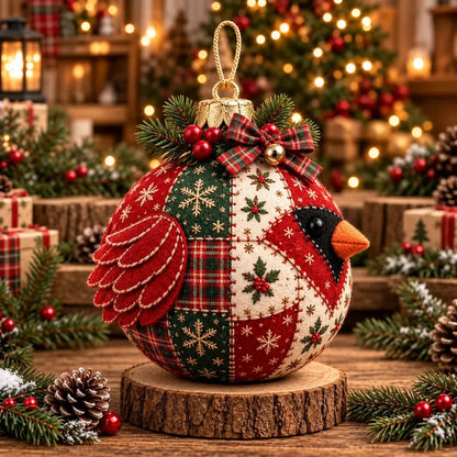 🎄 Easy DIY Patchwork Christmas Ornaments – 8 Adorable Holiday Characters ✨