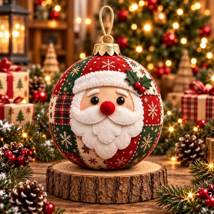 🎄 Easy DIY Patchwork Christmas Ornaments – 8 Adorable Holiday Characters ✨