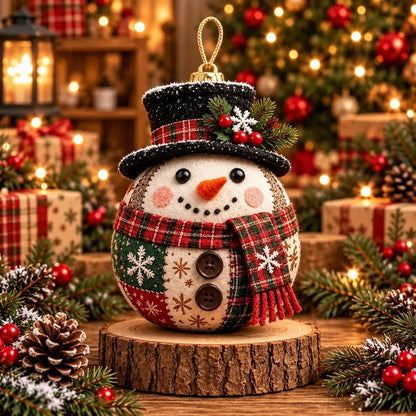 🎄 Easy DIY Patchwork Christmas Ornaments – 8 Adorable Holiday Characters ✨