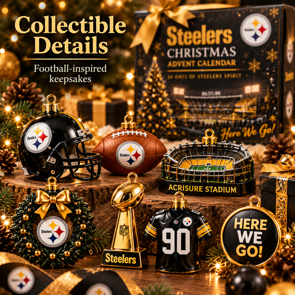🏈🎄 Pittsburgh Steelers Advent Calendar 2026 – 24 Days of Football Fan Surprises & Collectibles 🎁