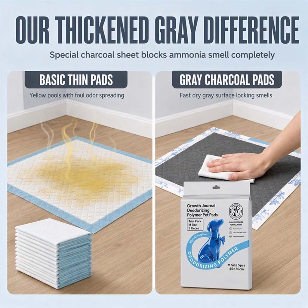 🔥HOT SALE 50% OFF!🥳50K+ SOLD!💥Thickened Charcoal Pet Pee Pads for Dogs & Cats