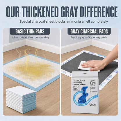 🔥HOT SALE 50% OFF!🥳50K+ SOLD!💥Thickened Charcoal Pet Pee Pads for Dogs & Cats