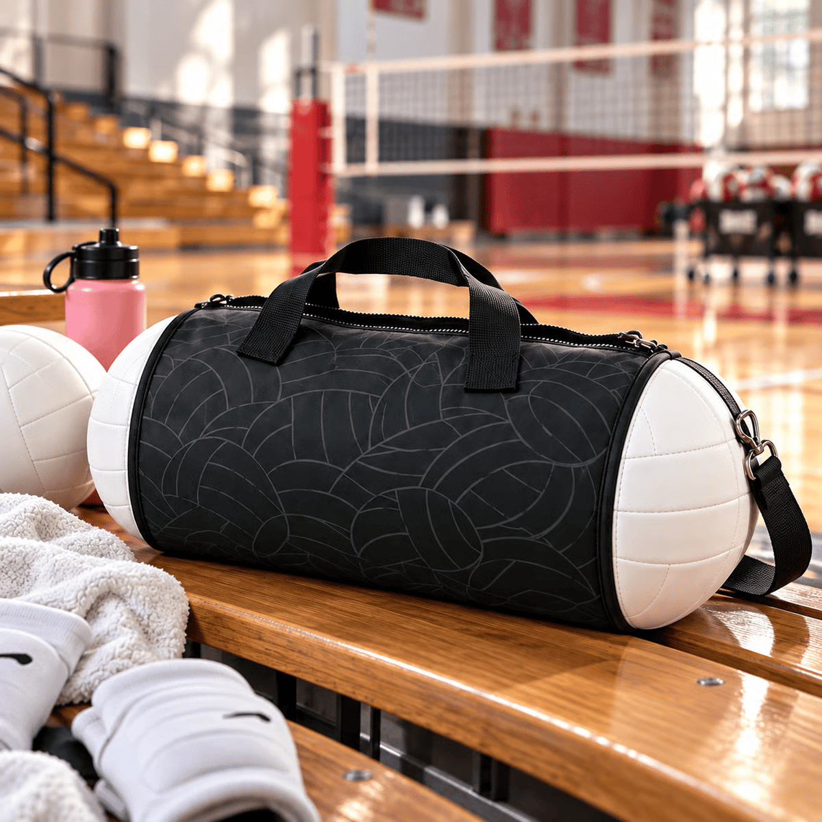 🏐🎒 2-in-1 Convertible Volleyball Duffel Bag – Expandable Sports Bag 💖