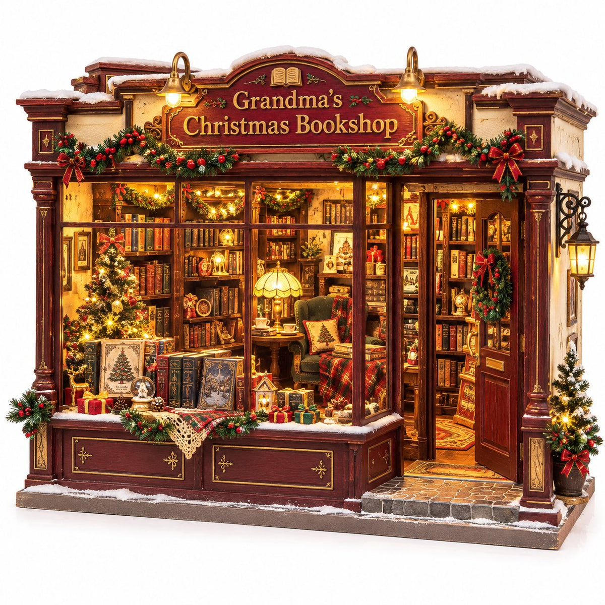 🎄 Build Your Own Grandma’s Christmas Bookshop Nook ✨