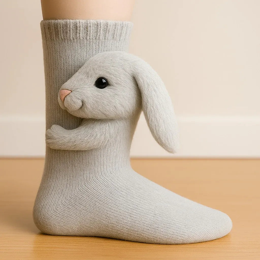 💝 Cozy 3D Knit Spirit Animal Socks – Show Your Personality in Comfort 🧦