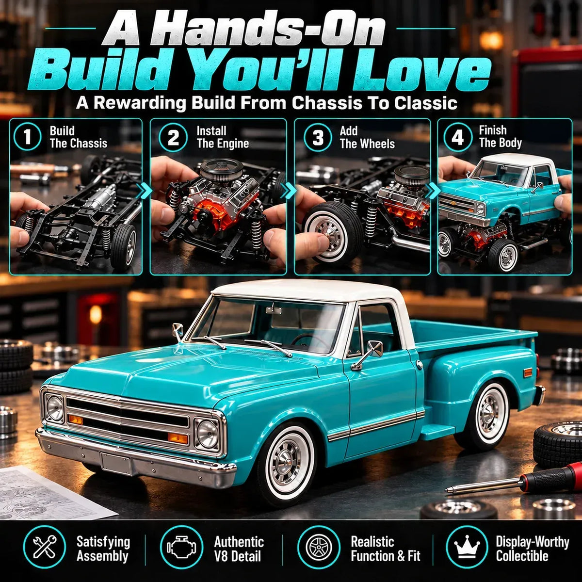 🎁Premium Classic Truck Gift for Collectors & Hobbyists 🏆