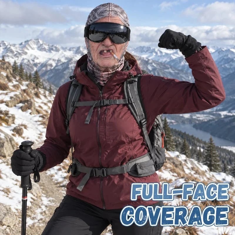 😂 Funny Realistic Face Ski Mask – Full-Coverage Winter Balaclava