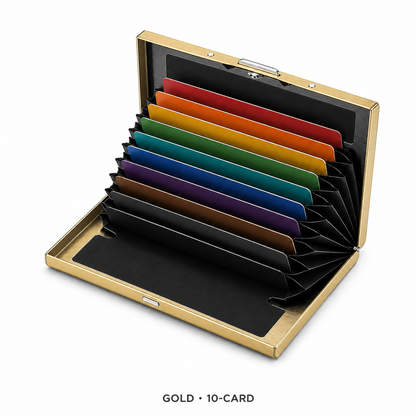 🔒 Slim RFID-Blocking Stainless Steel Card Wallet – Secure, Compact & Easy to Carry