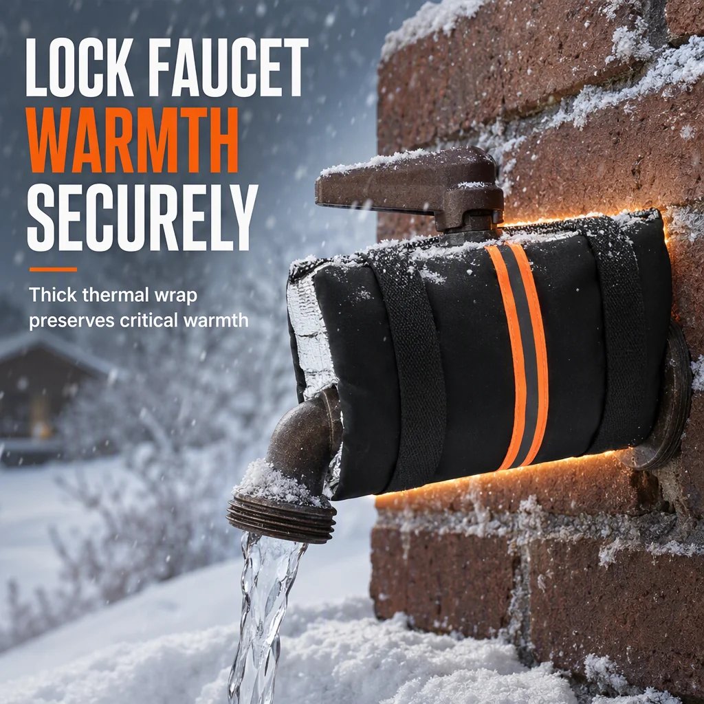 2pcs Outdoor Faucet Cover for Winter Freeze Protection