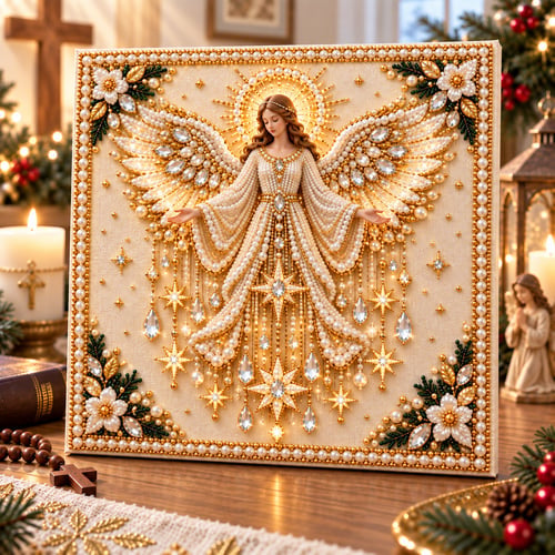 Angel of Grace DIY Christian Pearl Artwork Kit