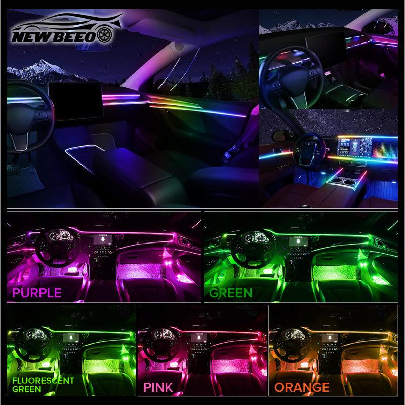 🚗✨ Car Interior LED Strip Lights – Ultra-Slim Ambient Lighting in 9 Colors