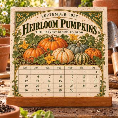 🌻 2027 The Heirloom Garden Plantable Seed Calendar