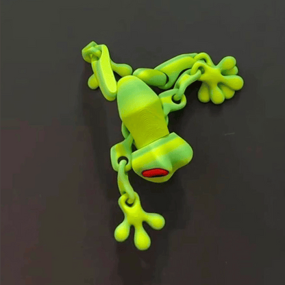 🐸✨ 3D Printed Magnetic Frog – Colorful Fridge Magnet & Whimsical Desk Decor